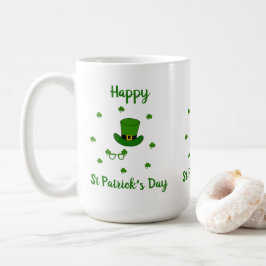 Taza De Café Minimalista Feliz Día de San Patricio