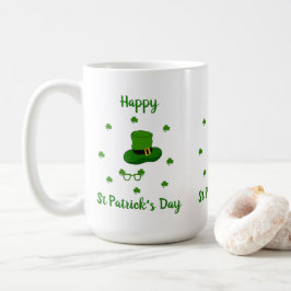 Taza De Café Minimalista Feliz Día de San Patricio