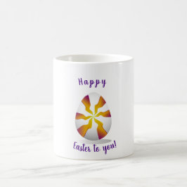 Taza De Café Minimalista Feliz Pascua para ti romántico