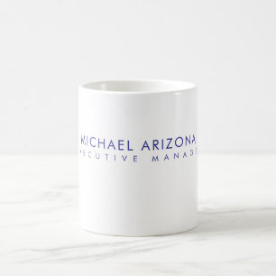 Taza De Café Minimalista Moderno Simple Plano Nombre Propio