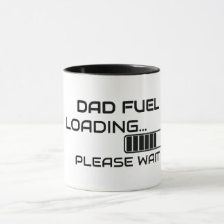 Taza de café minimalista para papá con carga de co