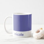 Taza De Café Minimalista Personaliza tu nombre Periwinkle Blue<br><div class="desc">Minimalista Personaliza tu nombre Periwinkle Blue Coffee Mug perfecto como un regalo para tu familia,  amigos y seres queridos esta temporada de vacaciones.</div>