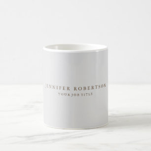 Taza De Café Minimalista personalizado clásico personalizado