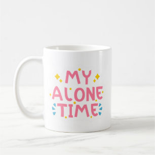 Taza De Café Minimalista tipografía alegre y juguetona rosa sua