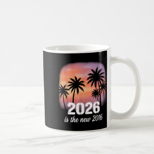 Taza De Café Mínimo 2026 Nuevo 2016 Retro Tropical (Derecha)