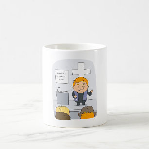 Taza De Café Ministro predicando a la congregación