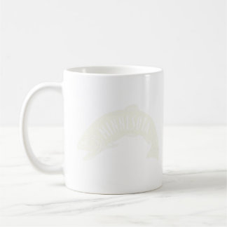 Taza De Café Minnesota Fish Wordmark Tan