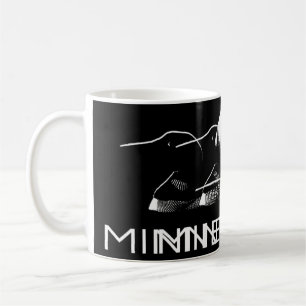 Taza De Café Minnesota Loon And Trees In Moonlight