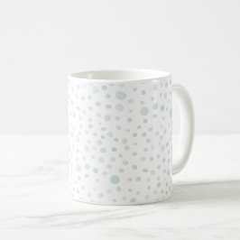 Taza De Café Mint Confetti Water Dots Classic Mug