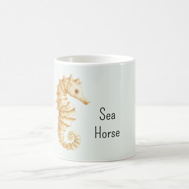Taza De Café Mint Cream Sea Horse (Centro)