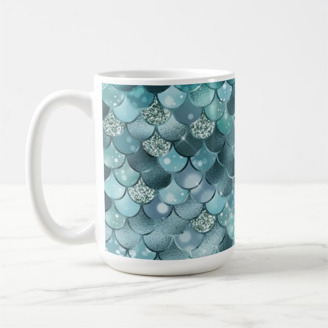 Taza De Café Mint Scales Mermaid Mug (Izquierda)