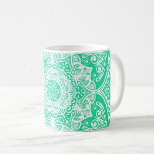Taza De Café Minty Mandala