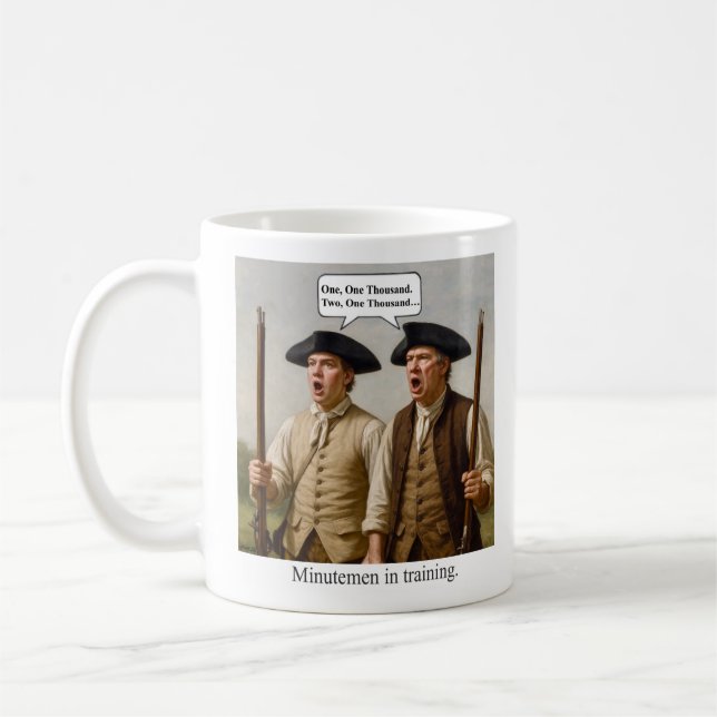 Taza De Café Minutemen in training. (Izquierda)