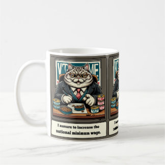 Taza De Café Mios maliciosos: El ingenioso gato político