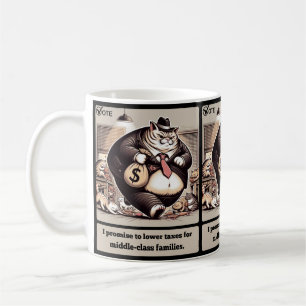 Taza De Café Mios maliciosos: El ingenioso gato político