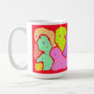 TAZA DE CAFÉ MIP MAP MOP ART DISEÑO ABSTRACT DIVERSIÓN