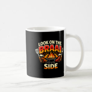 Taza De Café Mira el lado de la parrilla Braai sudafricano a la