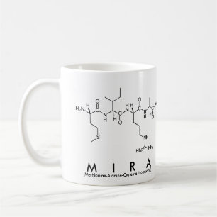 Taza De Café Mira peptide nombre mug