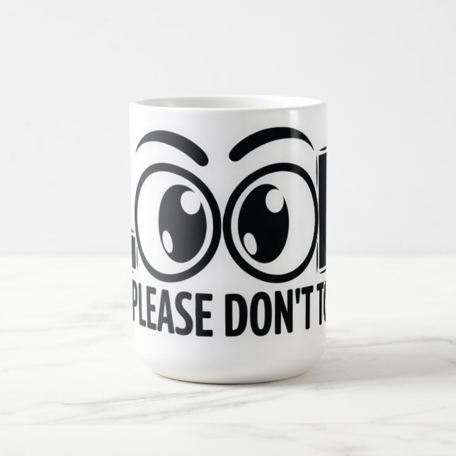 Taza De Café Mira, pero no toques (Centro)