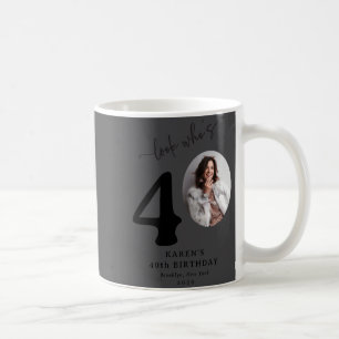 Taza De Café Mirada Divertida Quien Cumple 40 Cumpleaños 40 Est