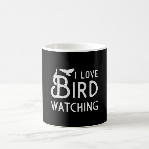 Taza De Café Mirando aves Me Encanta Ver Aves Vigilando Aves