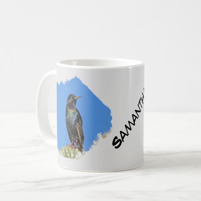 Taza De Café Mirando hacia Saguaro Cactus Photo Southwest (Anverso izquierdo)