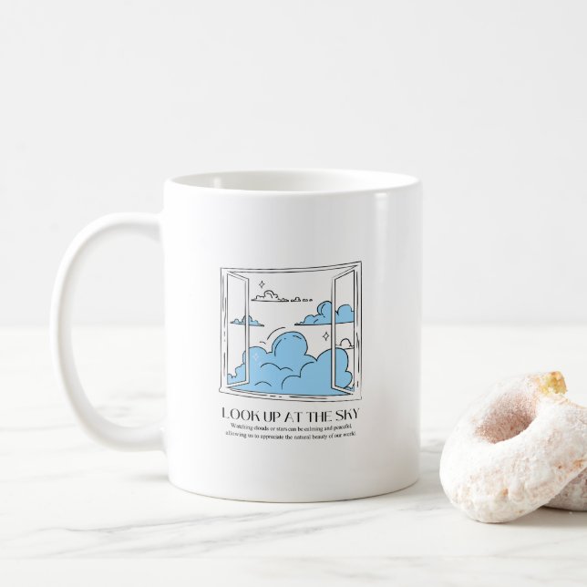 Taza De Café Mirar Al Cielo (Con donut)