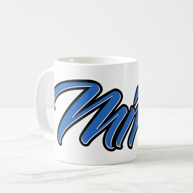 Taza De Café Mirco Vorname Name blue Tasse Kaffeetasse (Anverso izquierdo)
