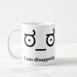 Taza De Café Mire de la desaprobación decepcionan