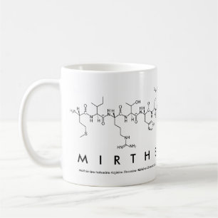 Taza De Café Mirthe peptide name mug