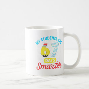 Taza De Café Mis alumnos son 67 días más inteligentes divertido