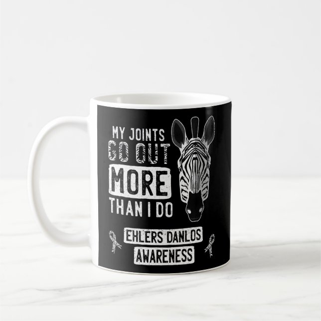 Taza De Café Mis articulaciones salen de Ehlers-Danlos Síndrome (Izquierda)