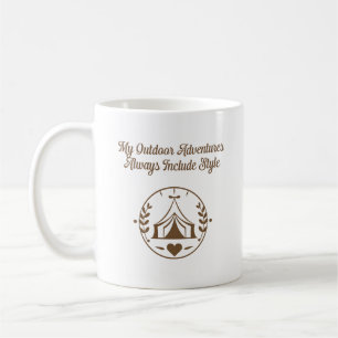 Taza De Café Mis aventuras al aire libre siempre incluyen estil