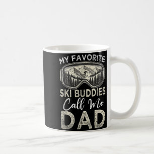 Taza De Café Mis compañeros de esquí favoritos me llaman papá e