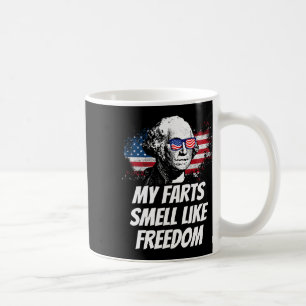 Taza De Café Mis Faros Huelen Como Libertad Graciosa 4 De Julio