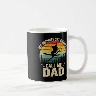 Taza De Café Mis favoritos compañeros de esquí me llaman papá d