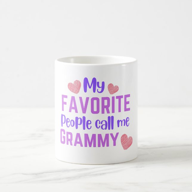 Taza De Café Mis favoritos me llaman Grammy (Centro)