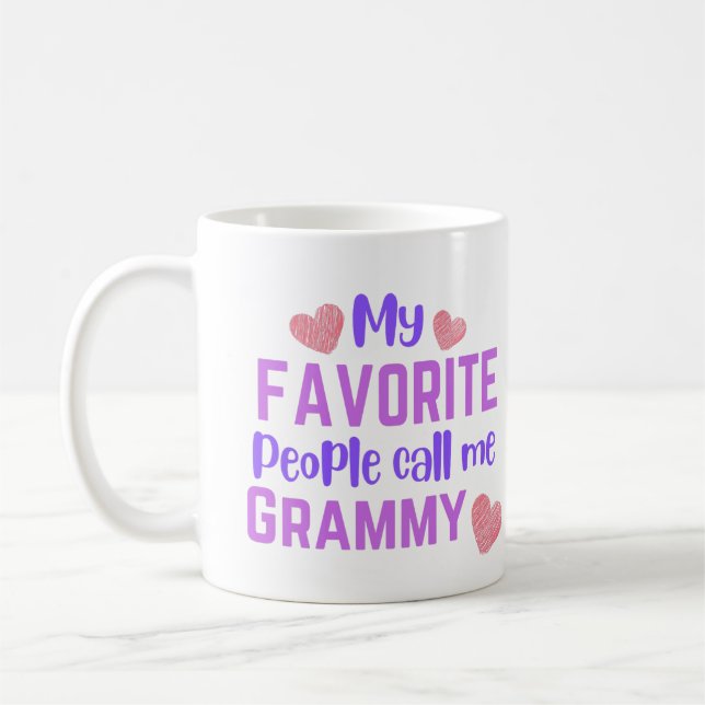 Taza De Café Mis favoritos me llaman Grammy (Izquierda)