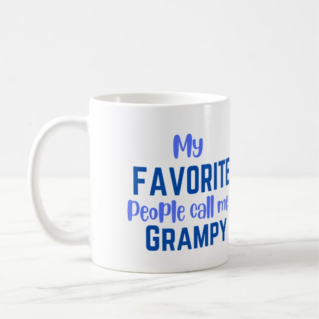 Taza De Café Mis favoritos me llaman Grampy Coffee Mug (Izquierda)