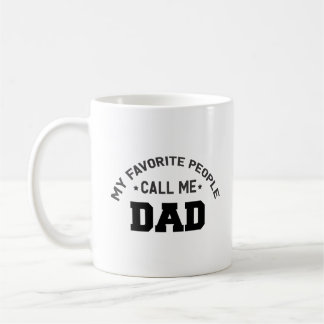 Taza De Café Mis favoritos me llaman papá