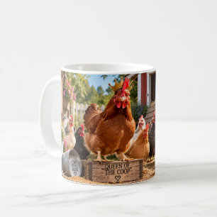 Taza De Café Mis Gallinas Mandan en el Corral