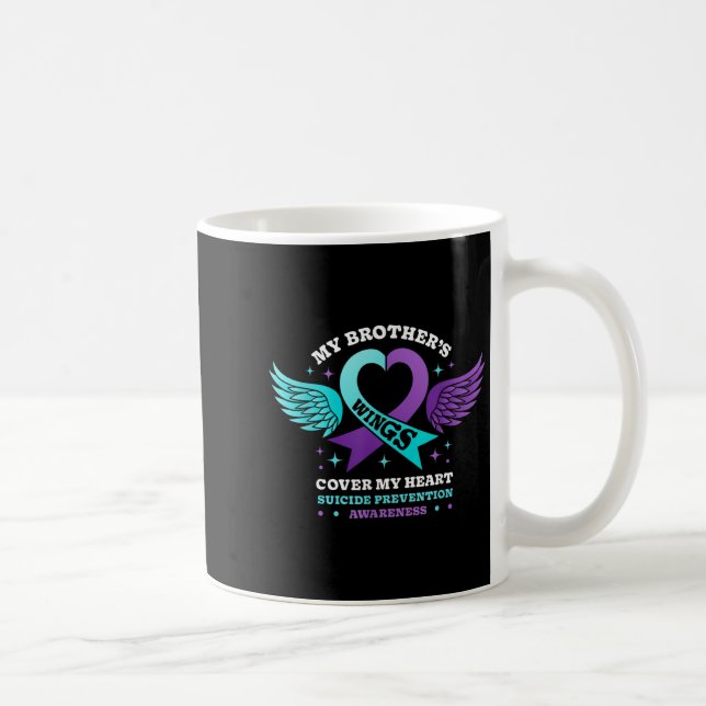 Taza De Café Mis hermanos cubrieron mi prevención del suicidio  (Derecha)