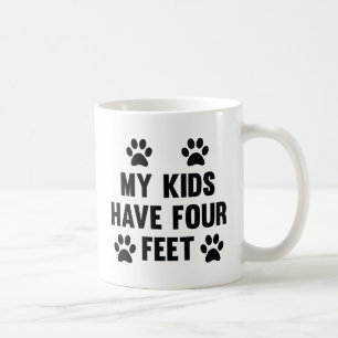 Taza De Café Mis Hijos Tienen Cuatro Pies