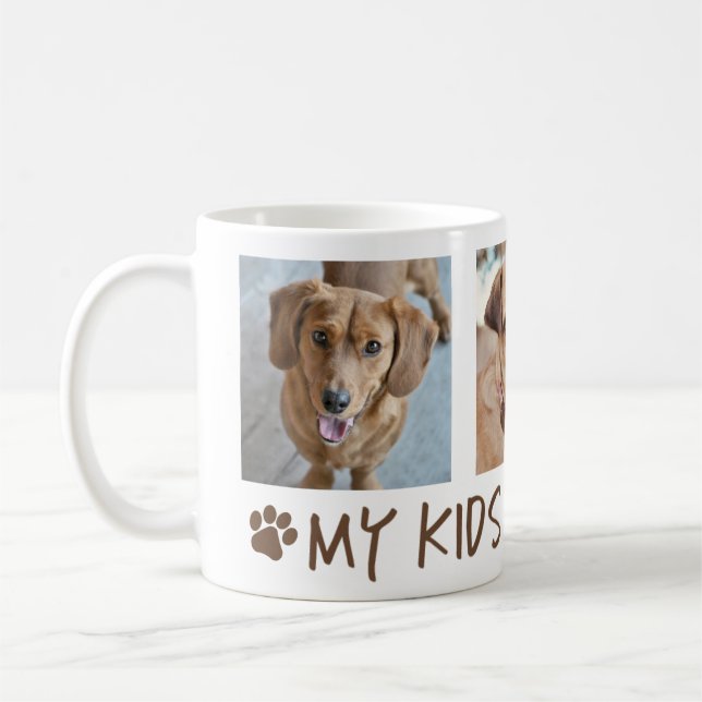 Taza De Café Mis Hijos Tienen Paws 3 Fotografías (Izquierda)