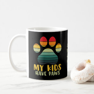 Taza De Café Mis Hijos Tienen Paws Personalizados Coffee Mug