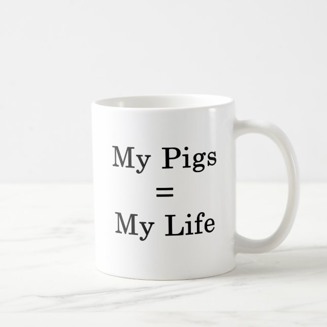 Taza De Café Mis iguales de los cerdos mi vida (Derecha)