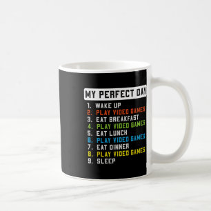 Taza De Café Mis juegos de video de día perfecto Hombres Bo