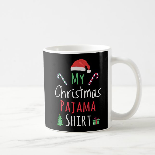 Taza De Café Mis Navidades Camisa Pajama (Derecha)