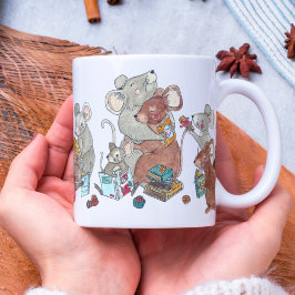 Taza De Café Mis Navidades de Jolabokaflod Mug Mice