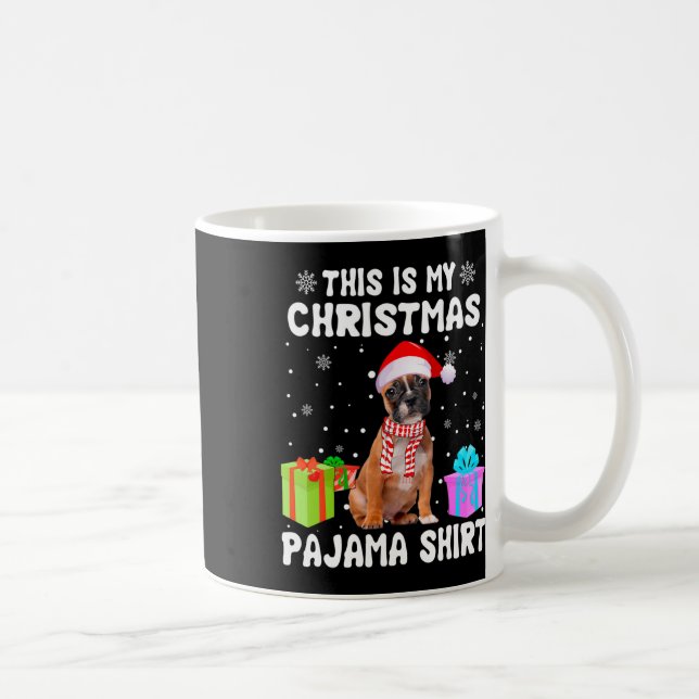 Taza De Café Mis Navidades Perro Bulldog Francés Pajama Puppy L (Derecha)